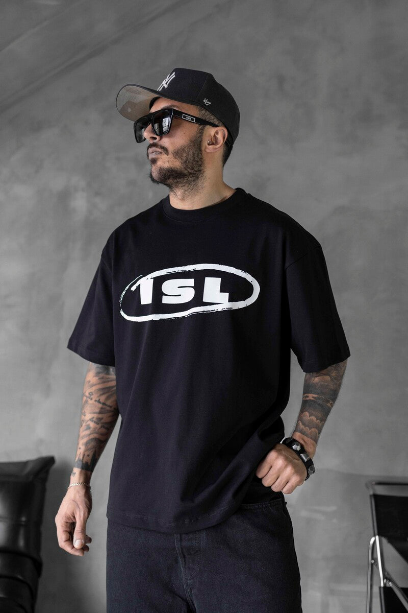 ISL PRINTED T-SHIRT BLACK 1819
