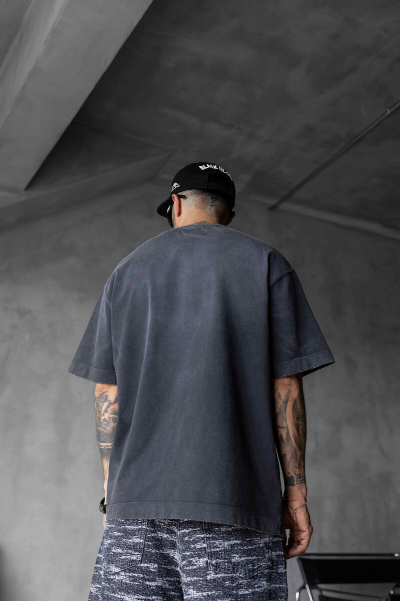 ISL PRINTED WASHED T-SHIRT ANTRA 1807