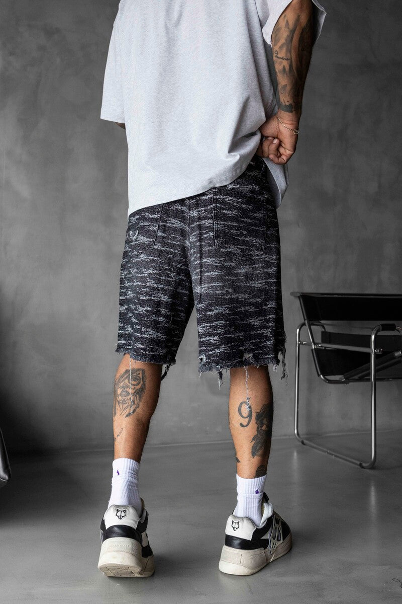 Jacquard Denim Short Black 17163