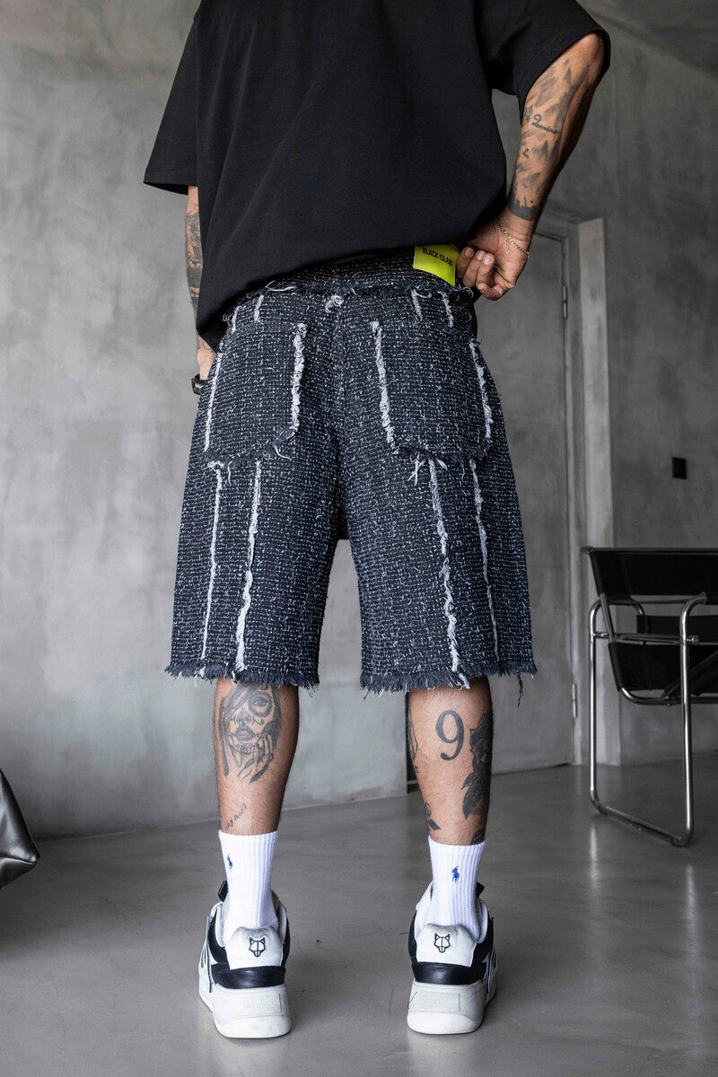 Jacquard Denim Short Black 17195