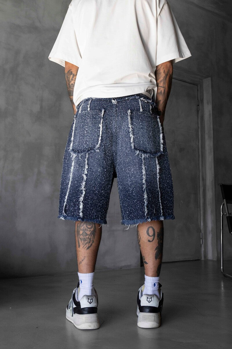 Jacquard Denim Short Blue 17197