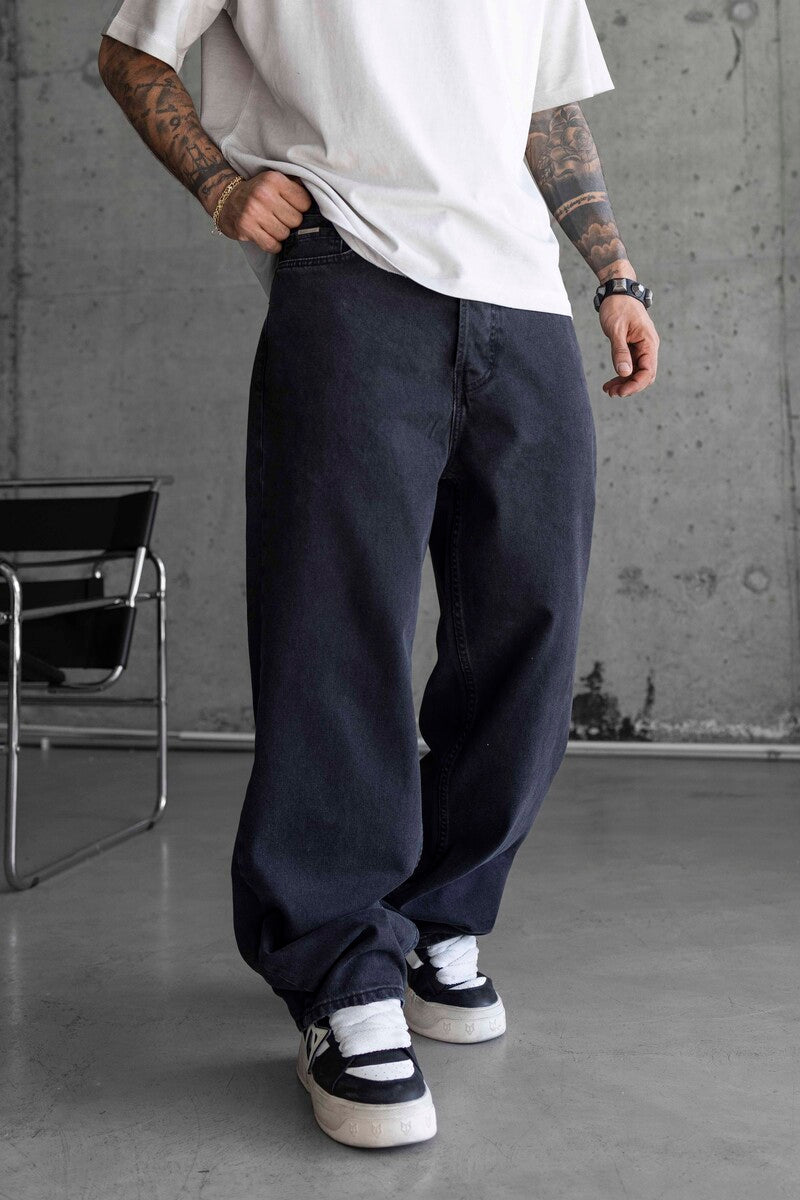 Loose Fit Black Jeans 16982