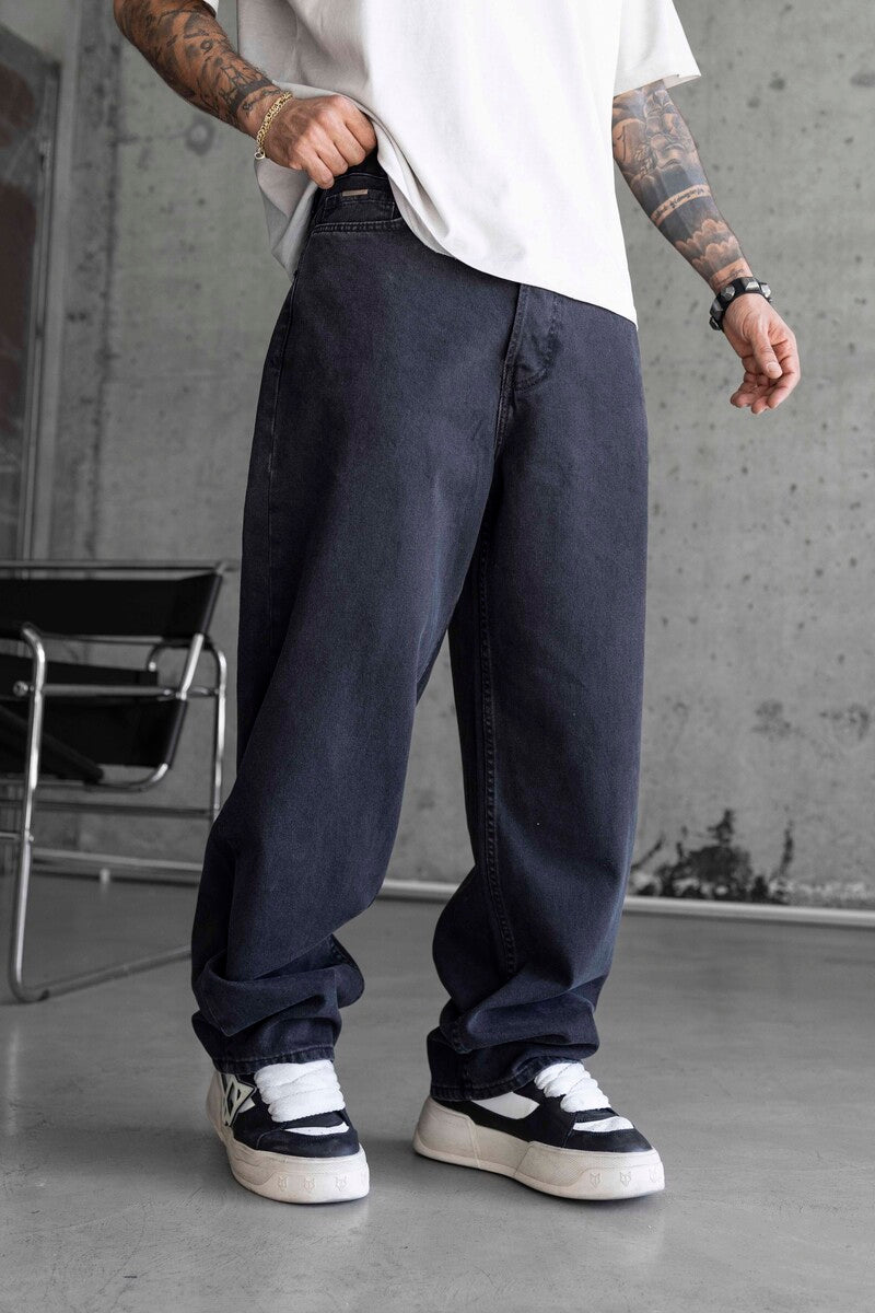 Loose Fit Black Jeans 16982