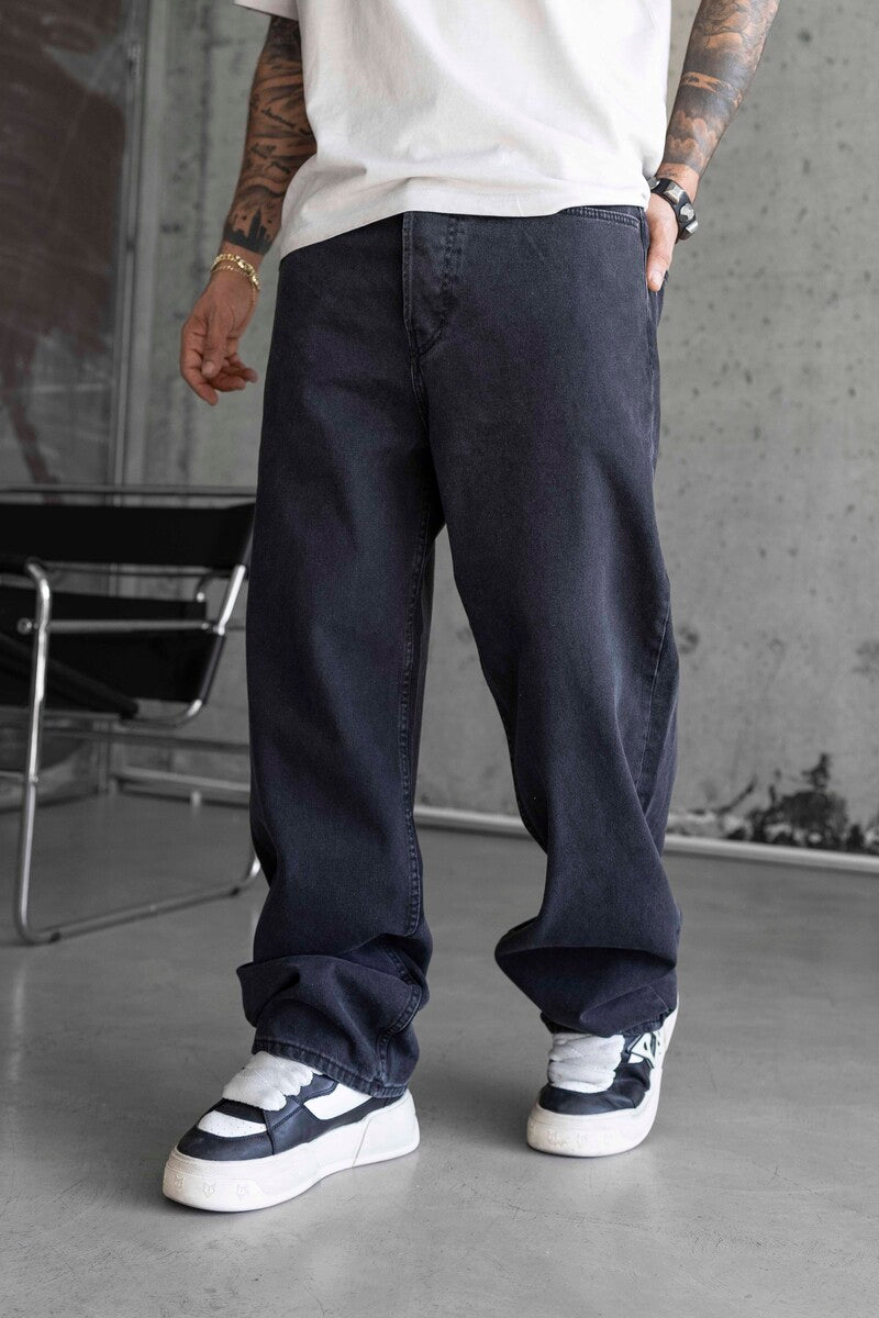 Loose Fit Black Jeans 16982