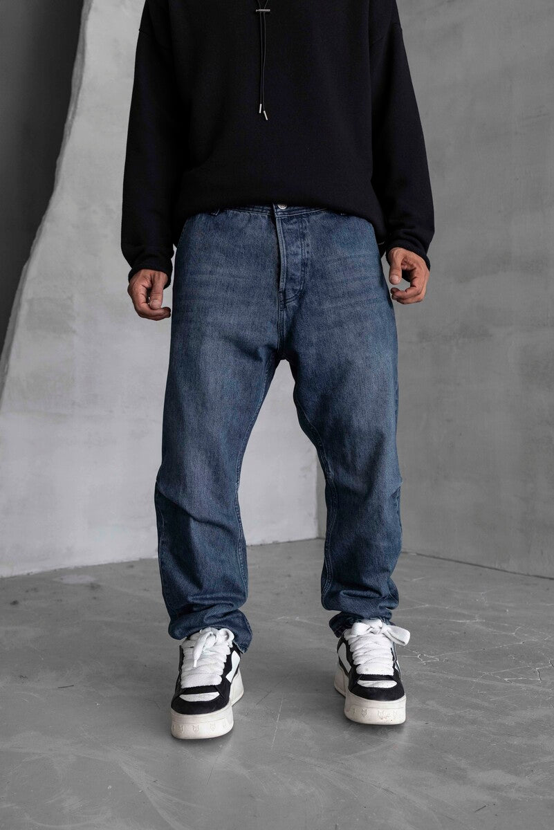 Loose Fıt Blue Jeans 16921