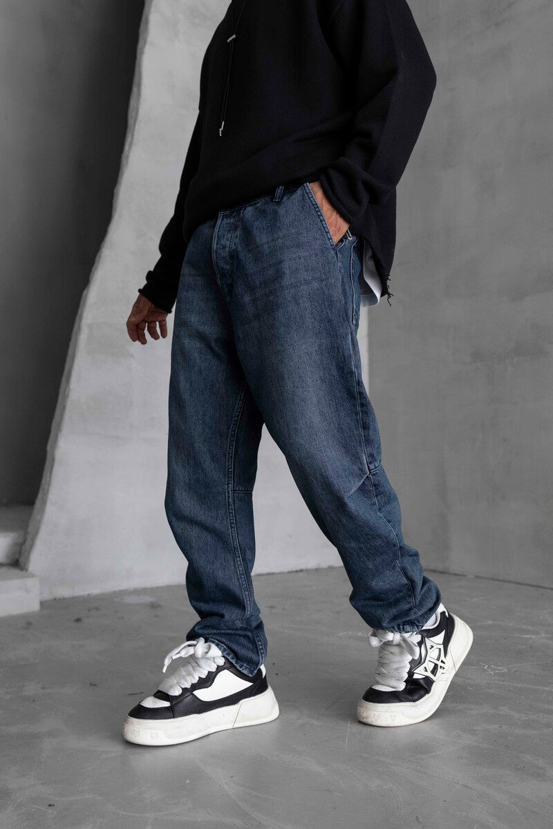 Loose Fıt Blue Jeans 16921