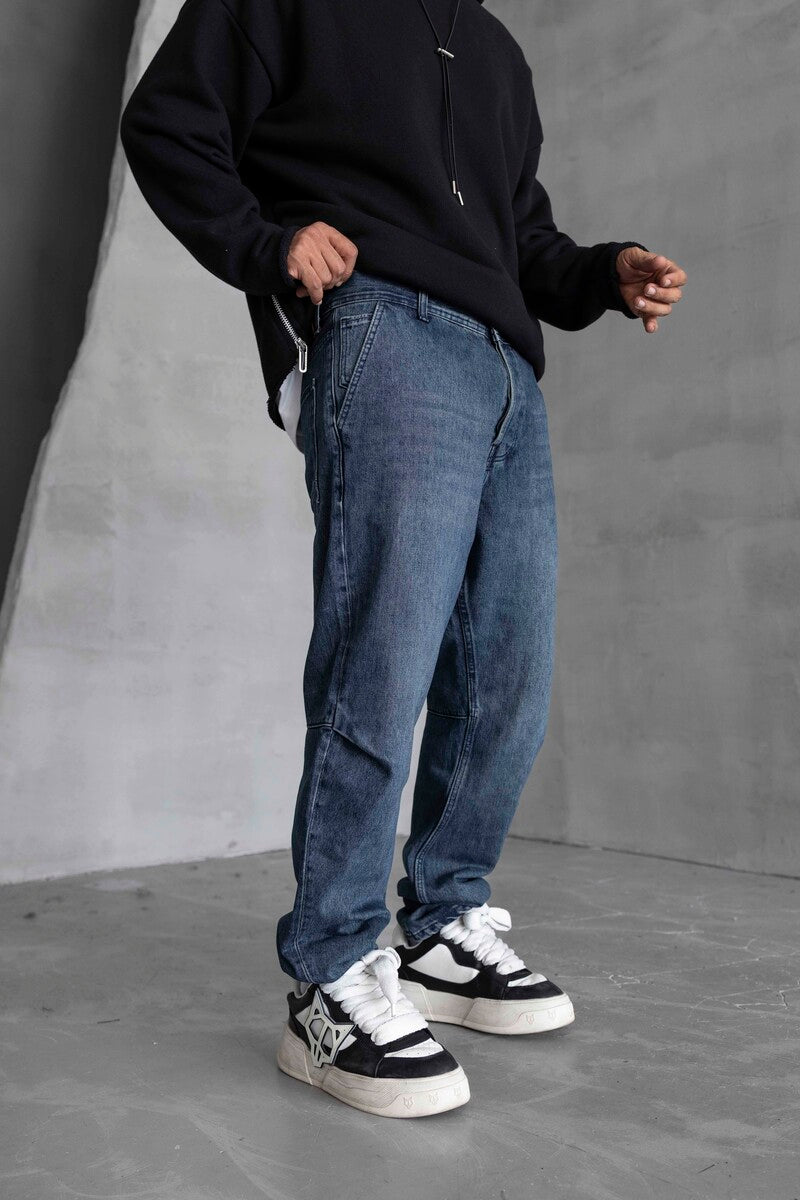 Loose Fıt Blue Jeans 16921