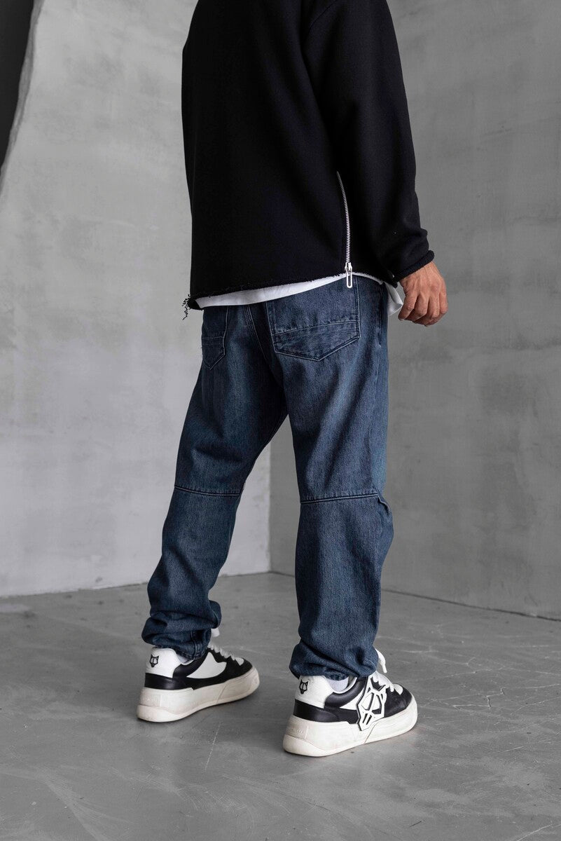 Loose Fıt Blue Jeans 16921