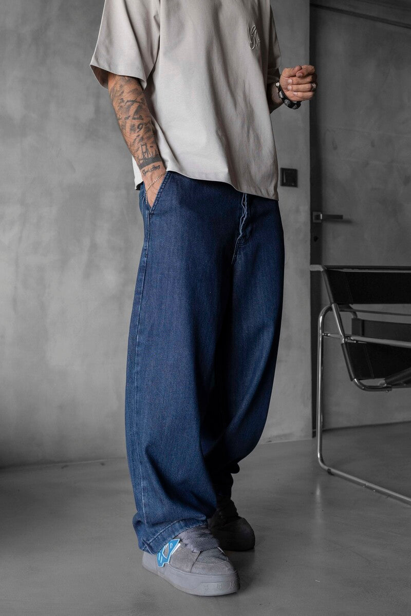 Loose Fit Blue Jeans 17065