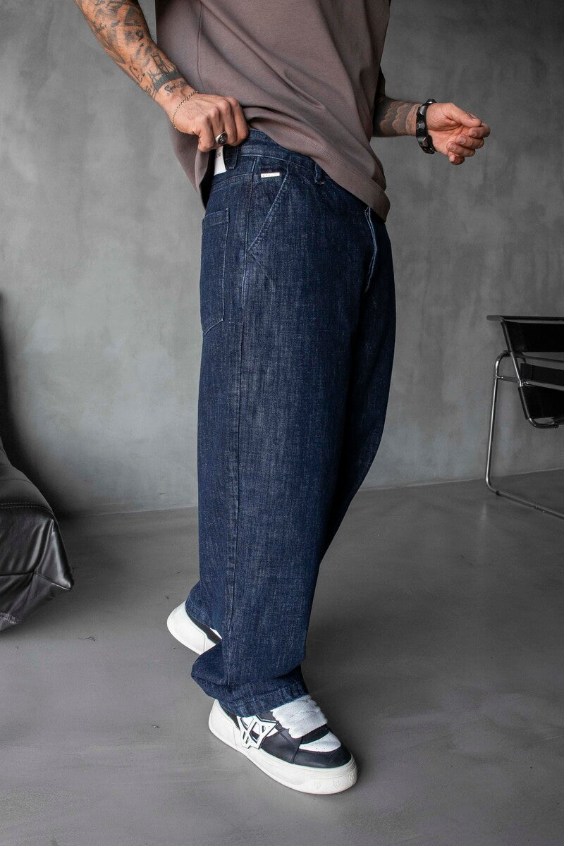 Loose Fit Blue Jeans 17068