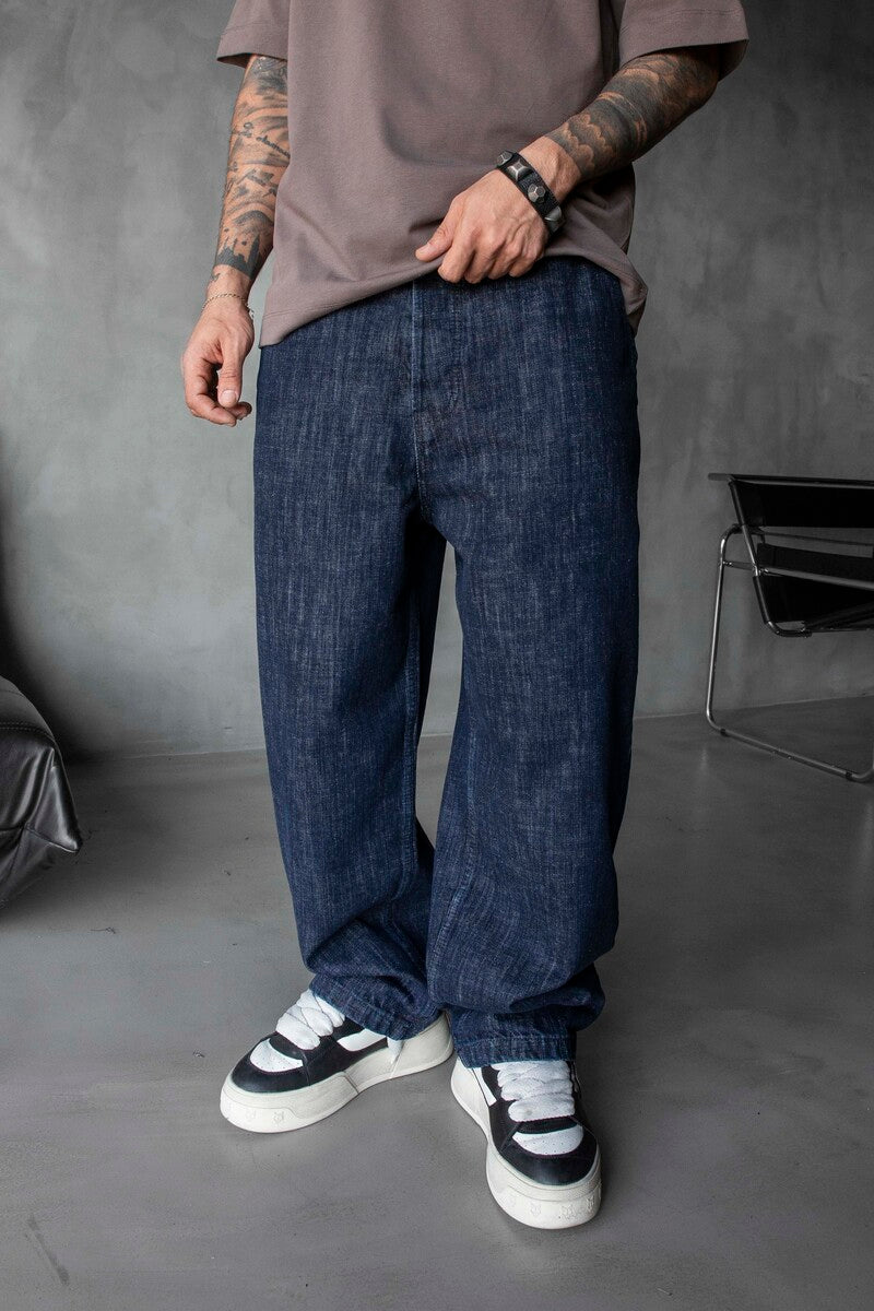 Loose Fit Blue Jeans 17068