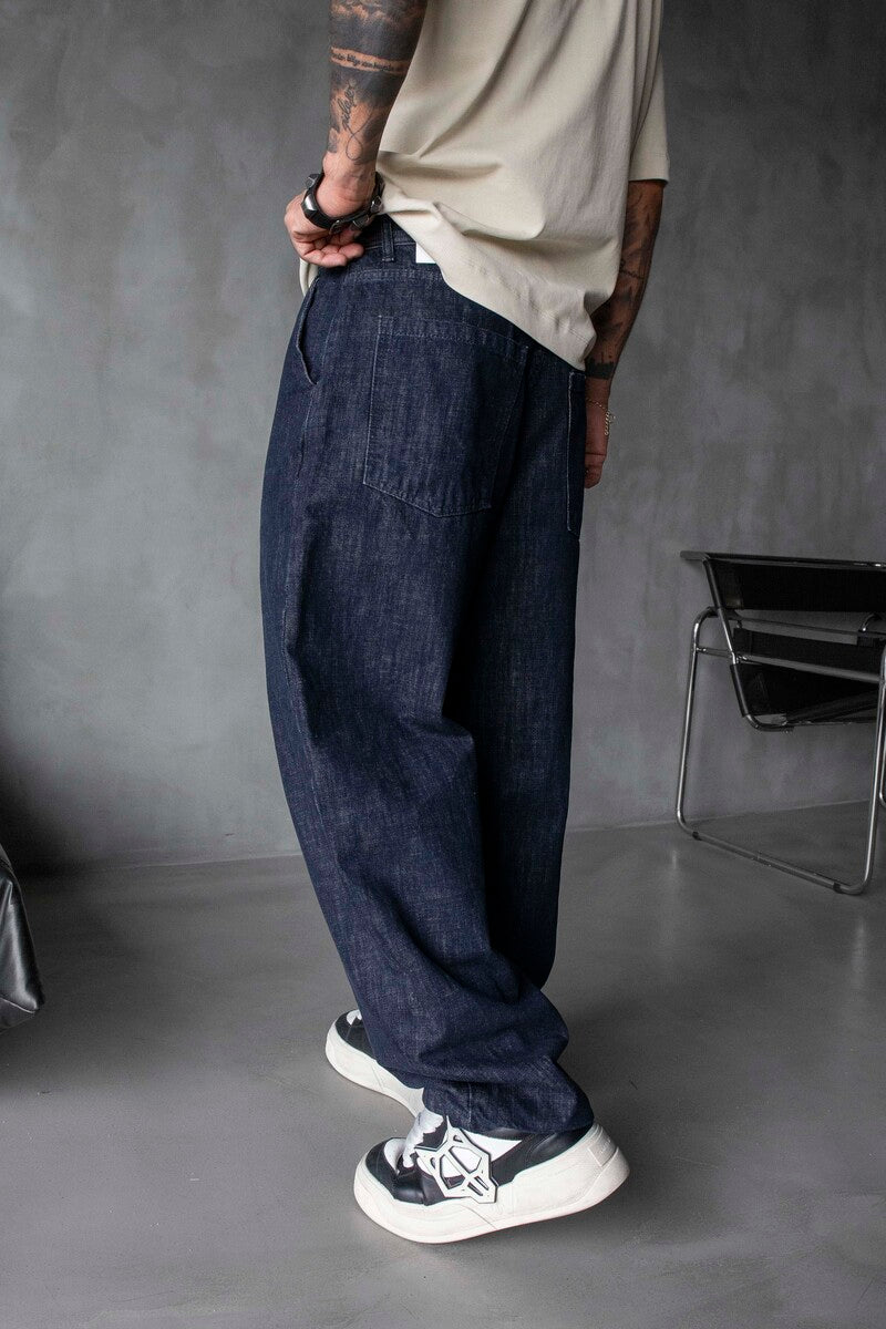 Loose Fit Blue Jeans 17069