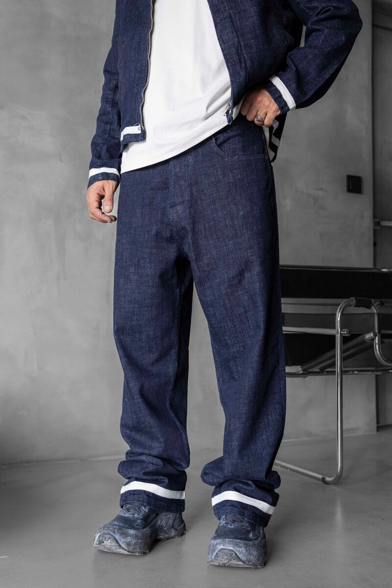 Loose Fit Blue Jeans 17077