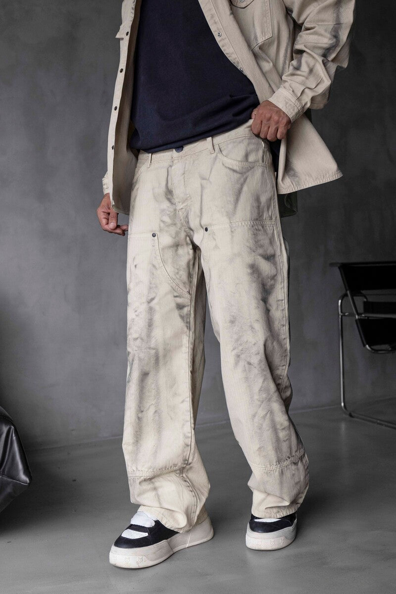 Loose Fit Washed Beige 17123