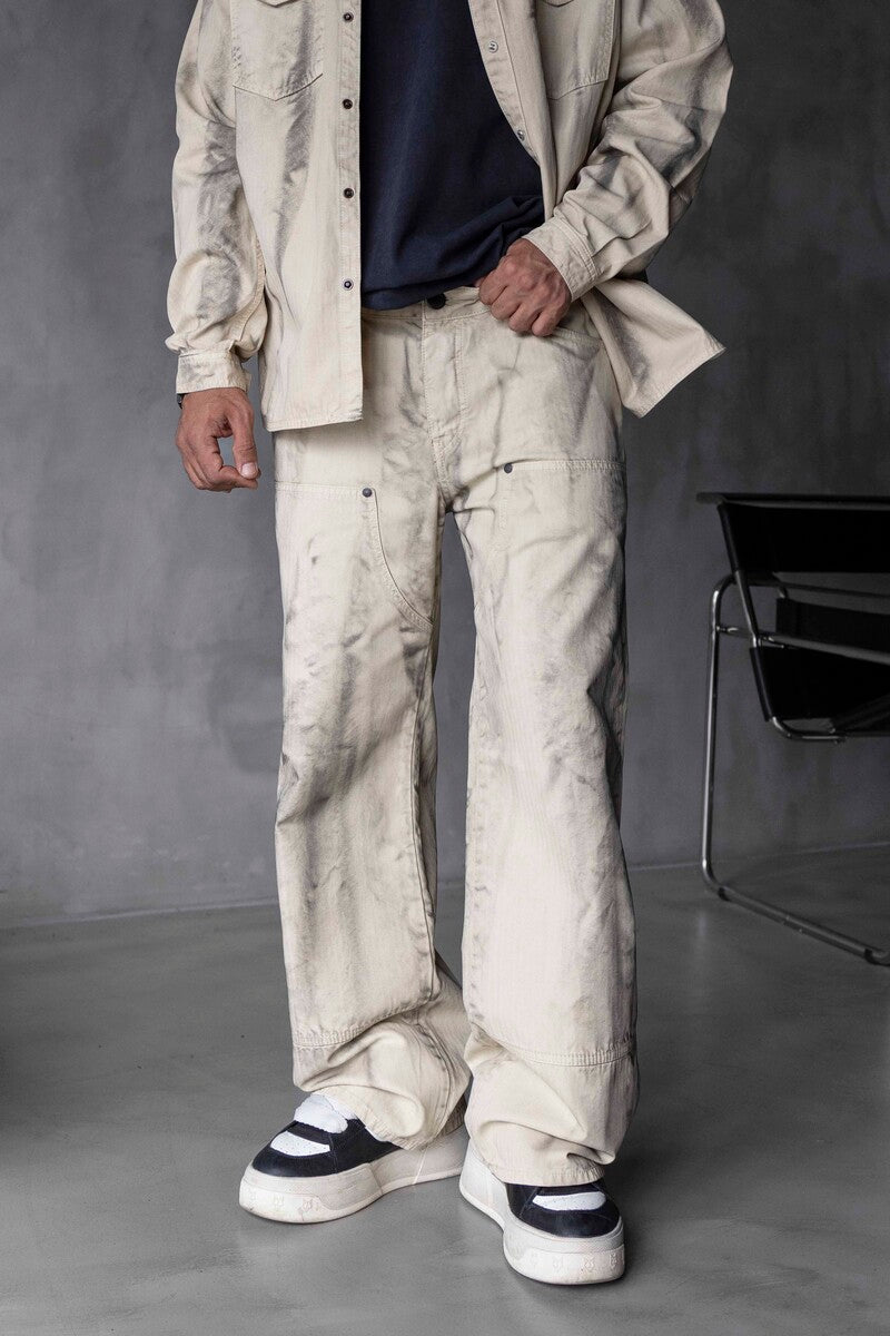 Loose Fit Washed Beige 17123