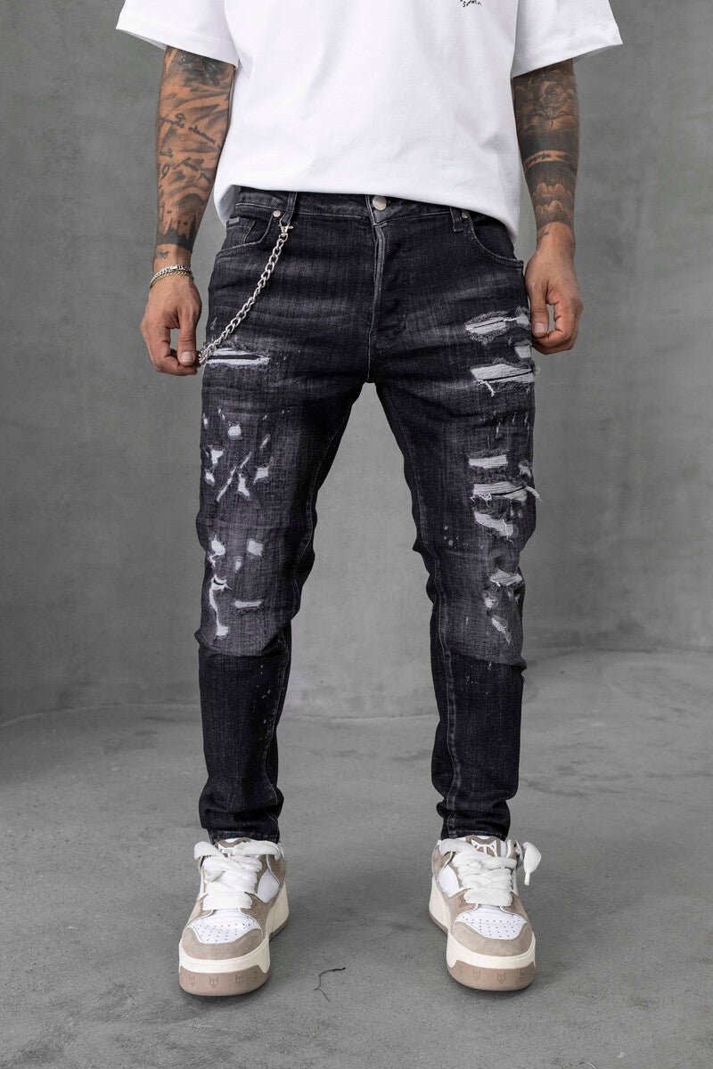 Lux Denım Black Jeans 16511