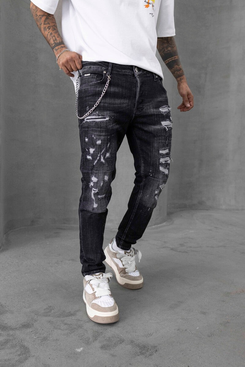 Lux Denım Black Jeans 16511