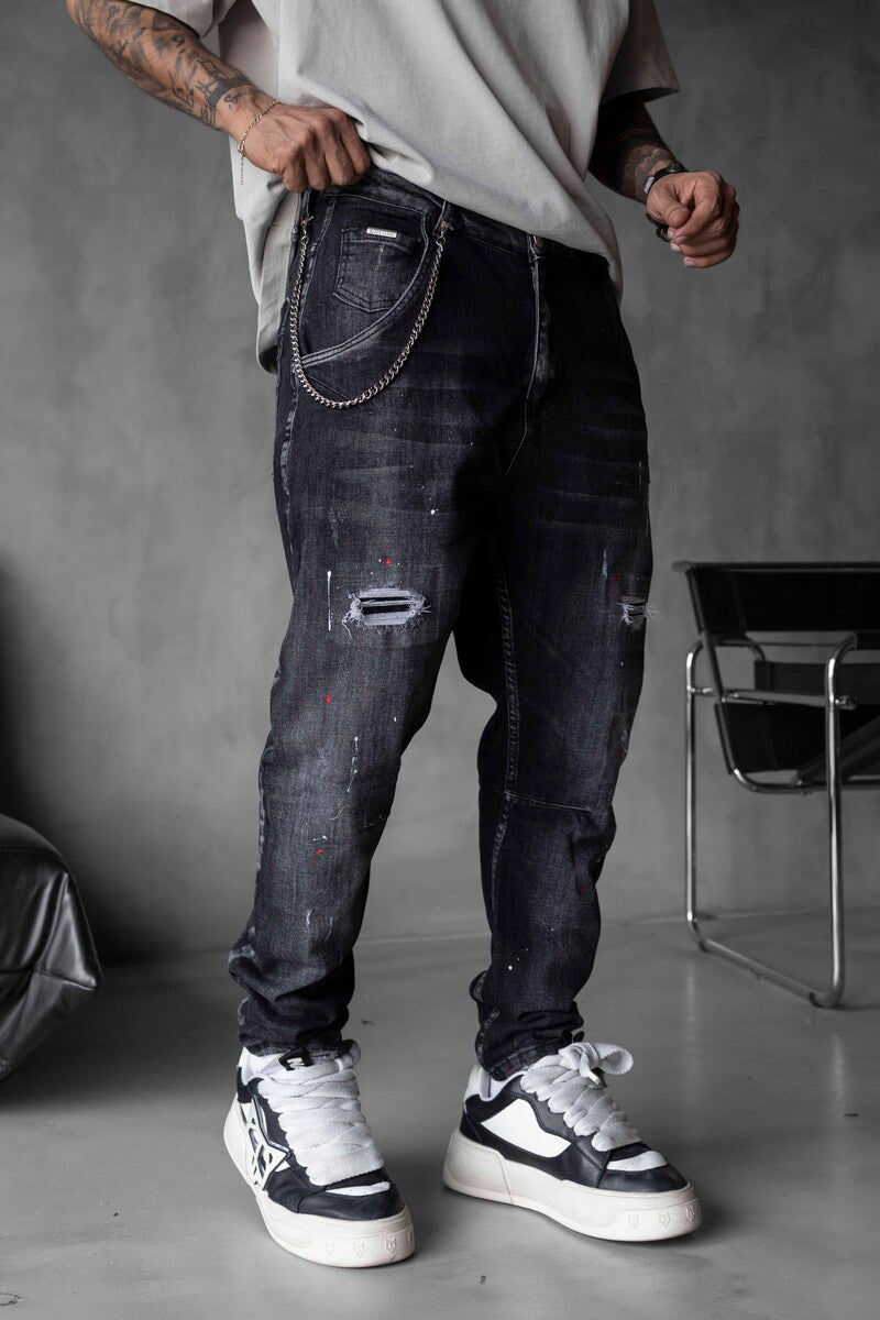 Lux Denim Black Jeans 17015