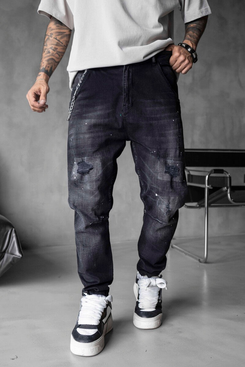 Lux Denim Black Jeans 17048