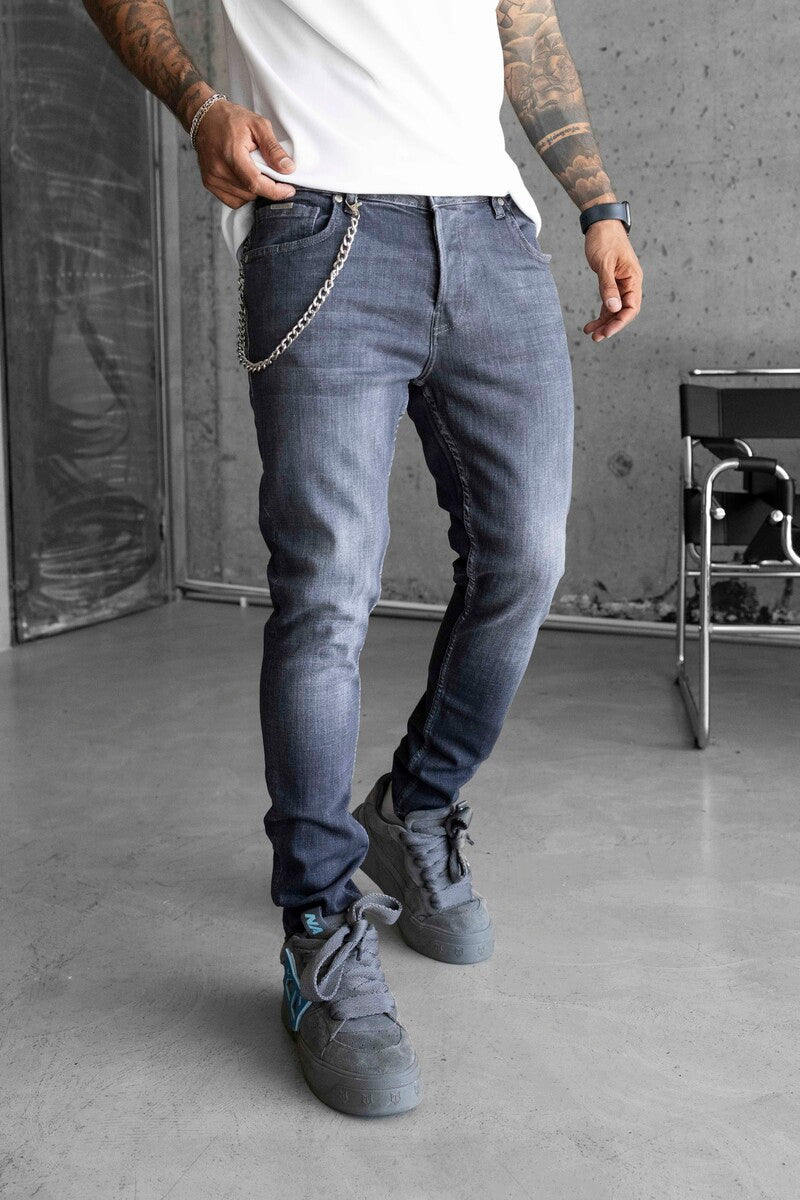 Lux Denım Dark Gray Jeans 16453