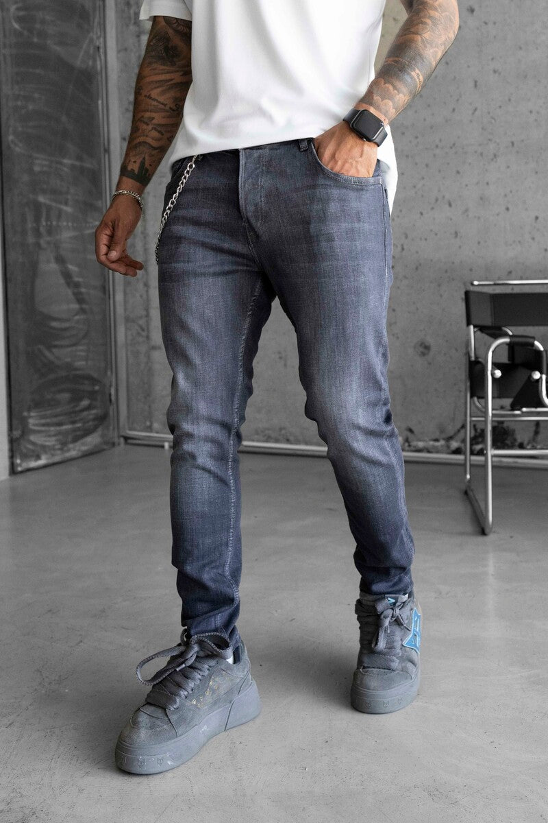 Lux Denım Dark Gray Jeans 16453