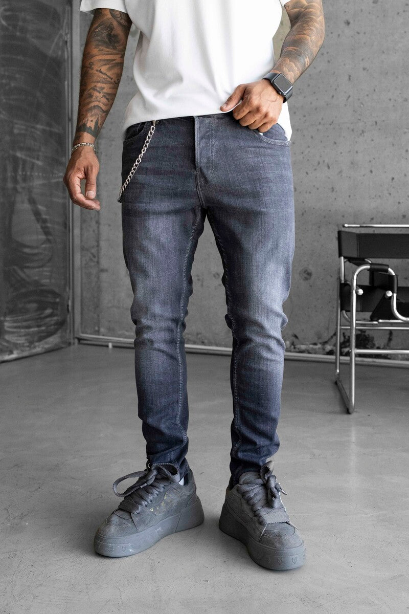 Lux Denım Dark Gray Jeans 16453