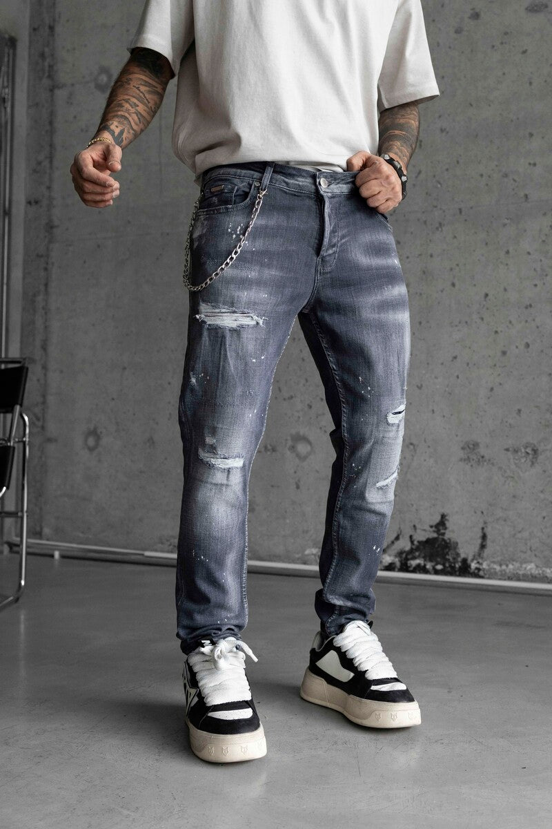 Lux Denım Gray Jeans 16430