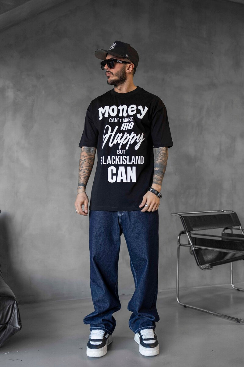 MONEY PRINTED T-SHIRT BLACK 1644