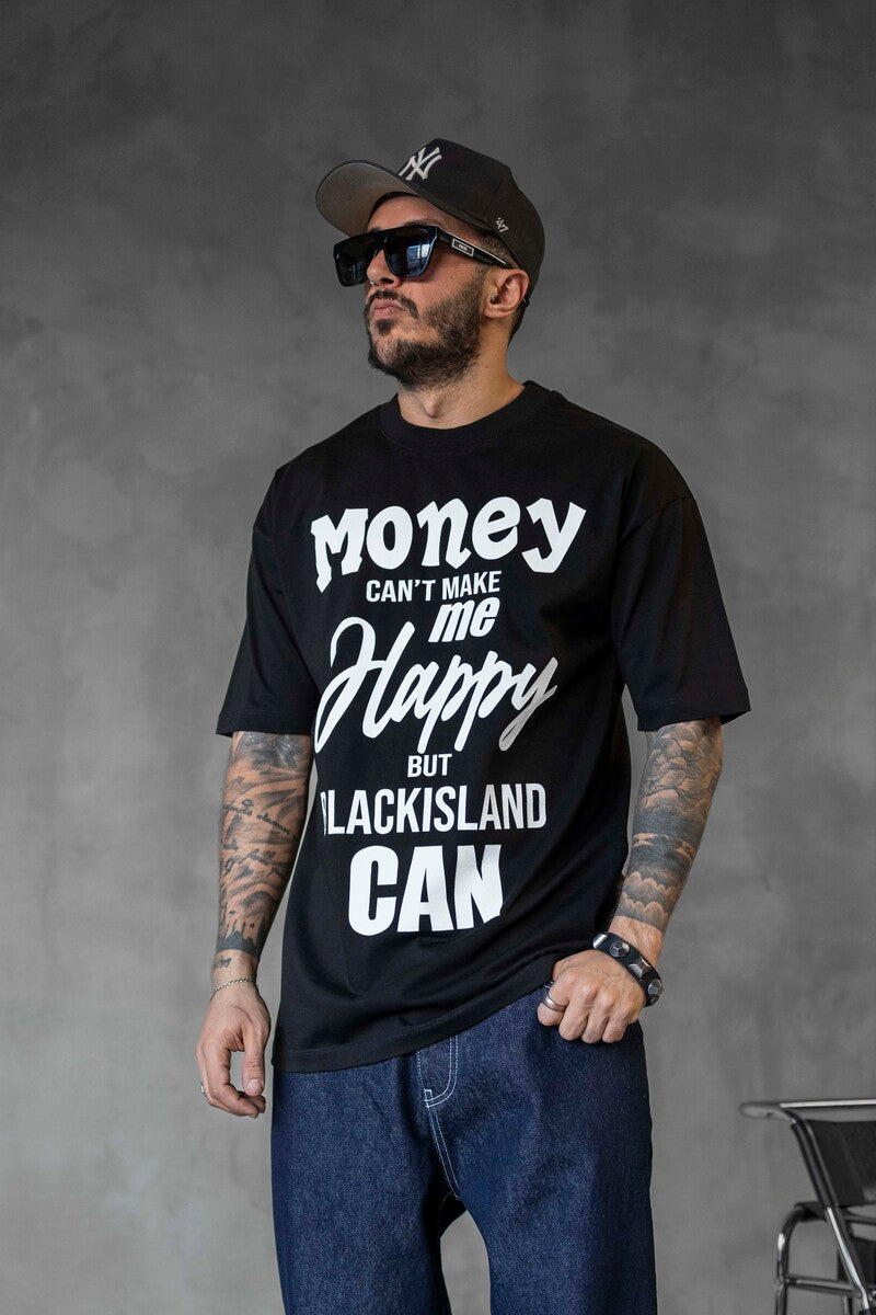 MONEY PRINTED T-SHIRT BLACK 1644