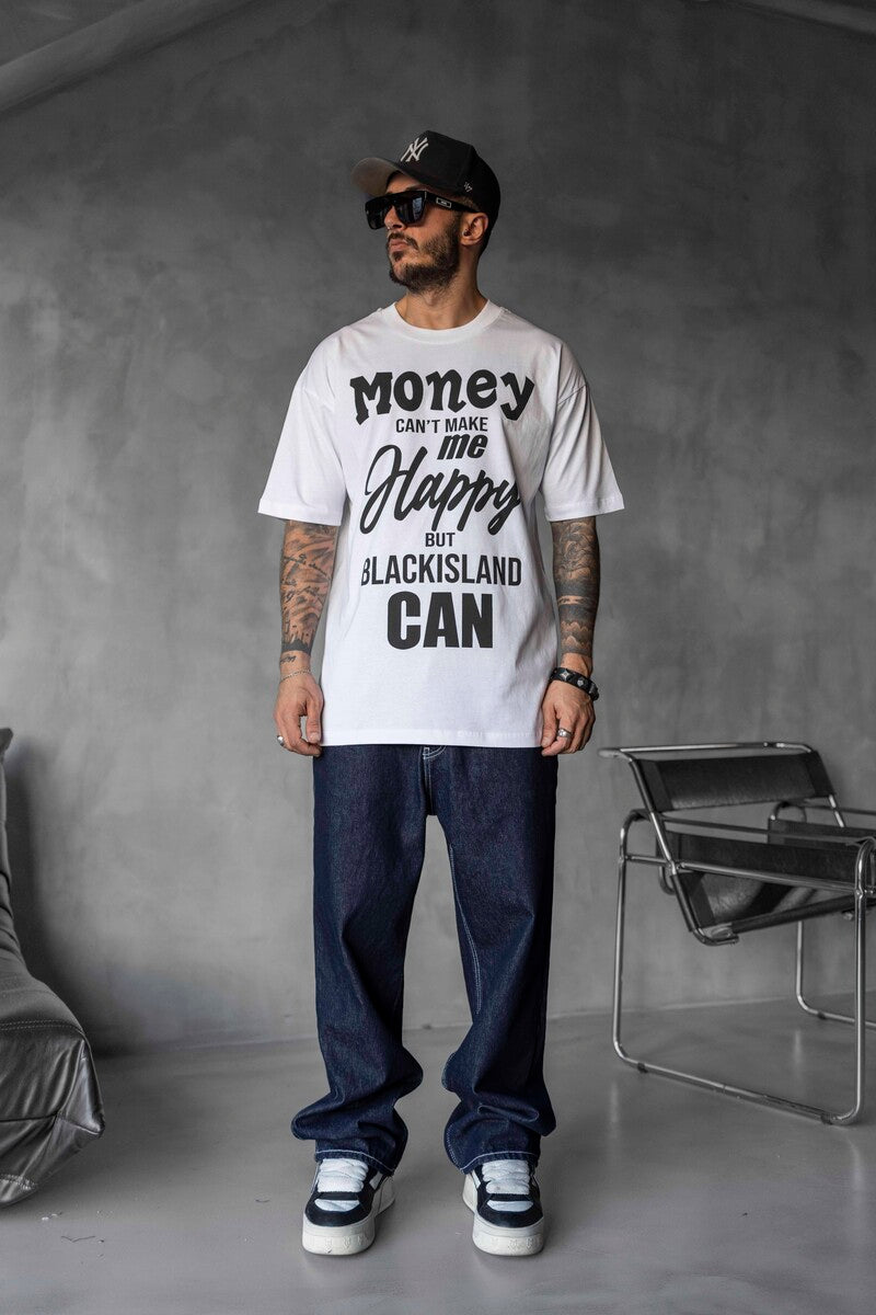 MONEY PRINTED T-SHIRT WHITE 1644