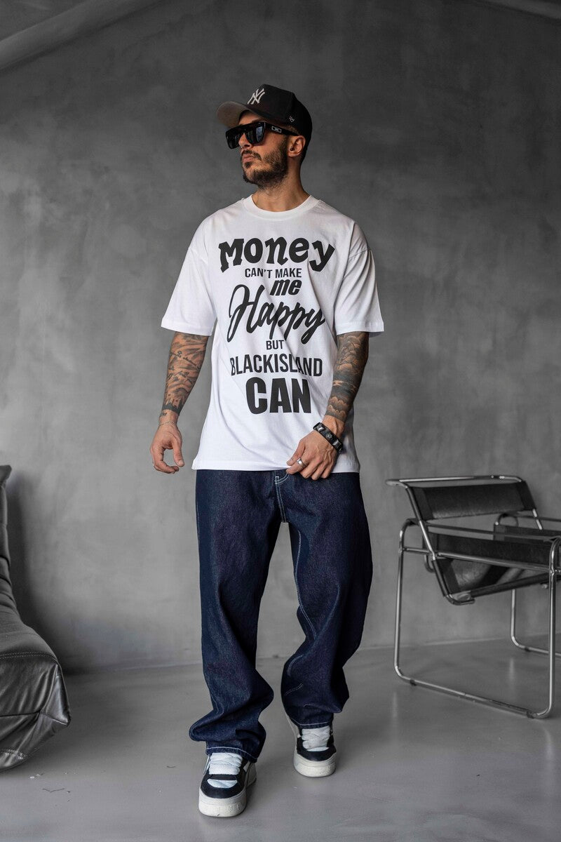 MONEY PRINTED T-SHIRT WHITE 1644