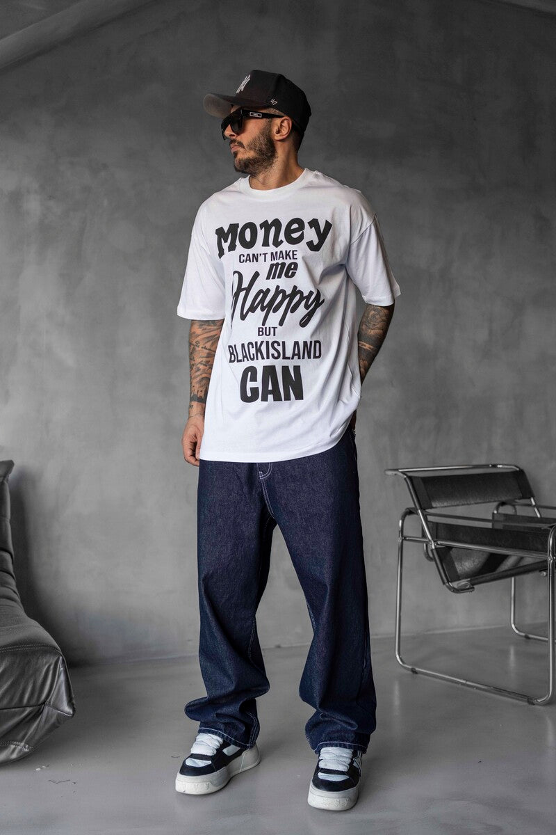 MONEY PRINTED T-SHIRT WHITE 1644