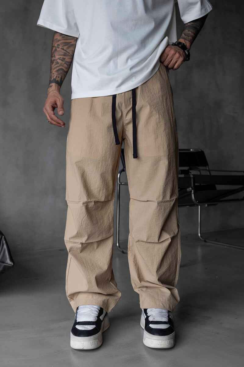 Parachute Jogger Pants Beıge 16177
