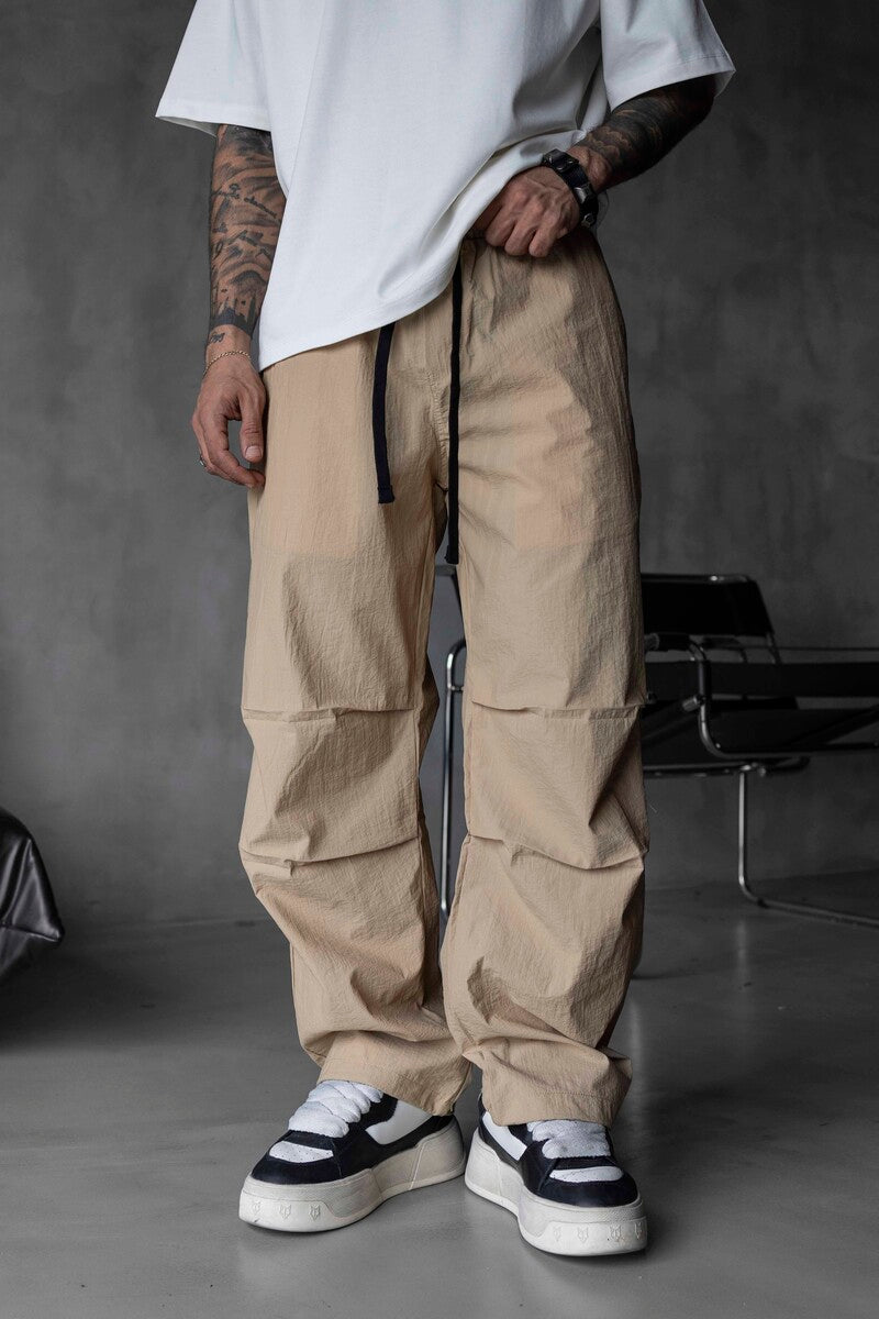 Parachute Jogger Pants Beıge 16177