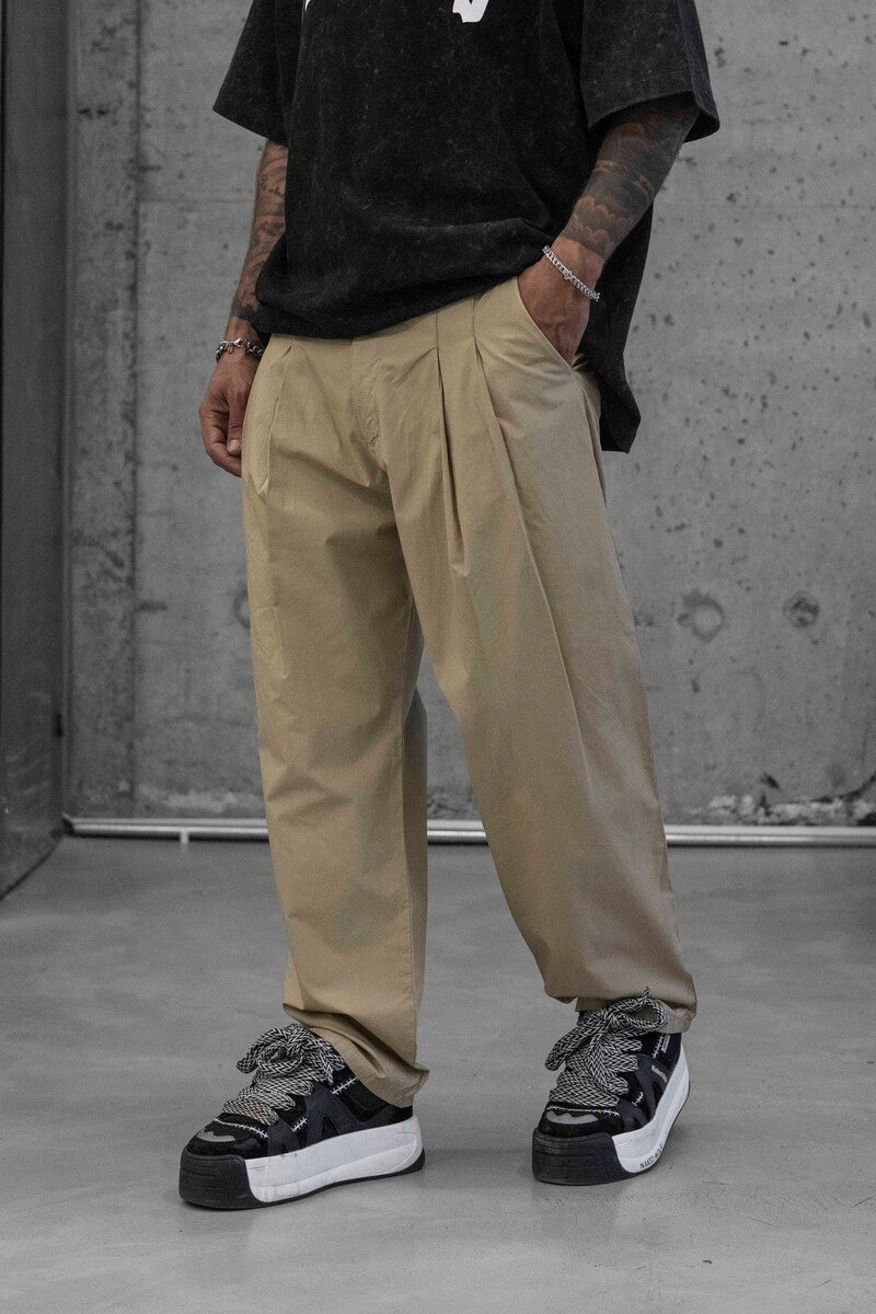 Parachute Jogger Pants Beige 16288