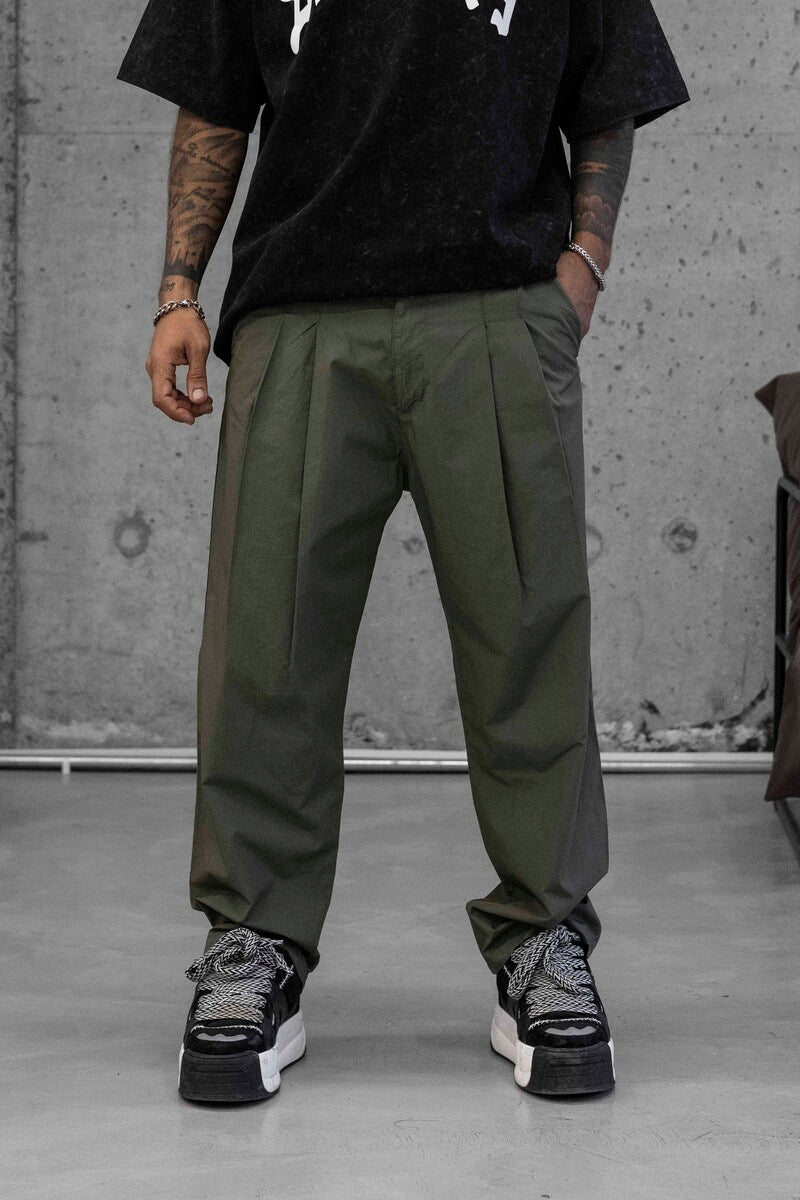 Parachute Jogger Pants Green 16289