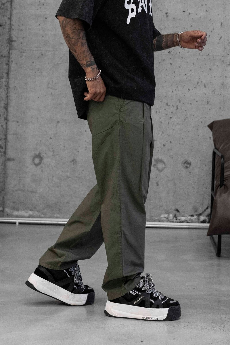 Parachute Jogger Pants Green 16289