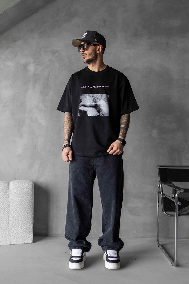 PRINTED T-SHIRT BLACK 1728