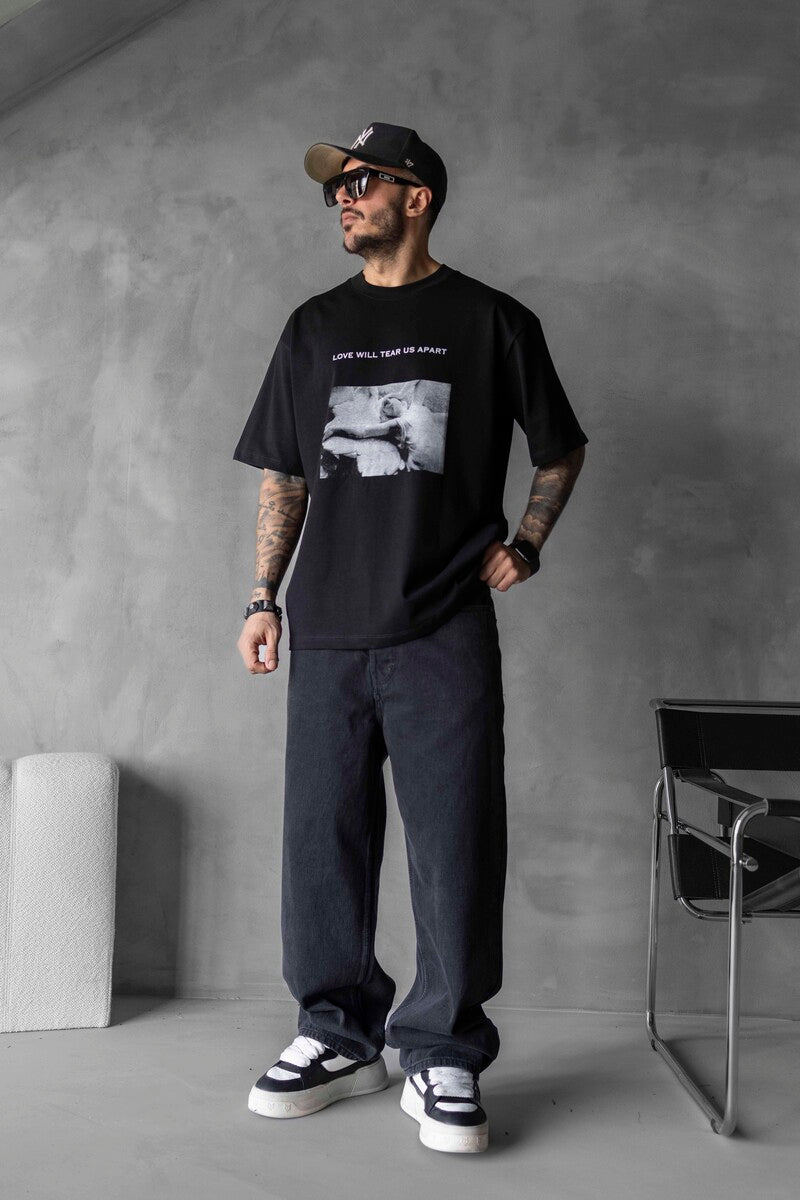 PRINTED T-SHIRT BLACK 1728