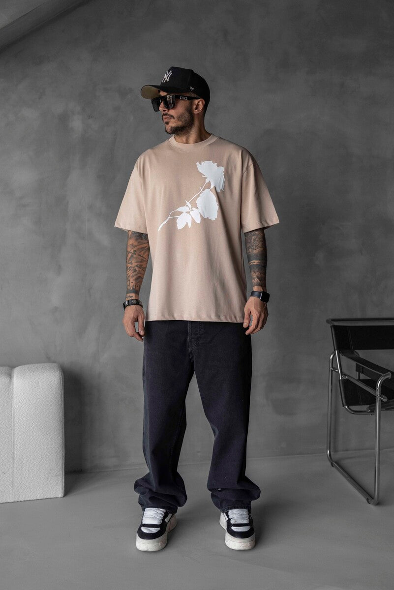 ROSE PRINTED T-SHIRT BEIGE 1768