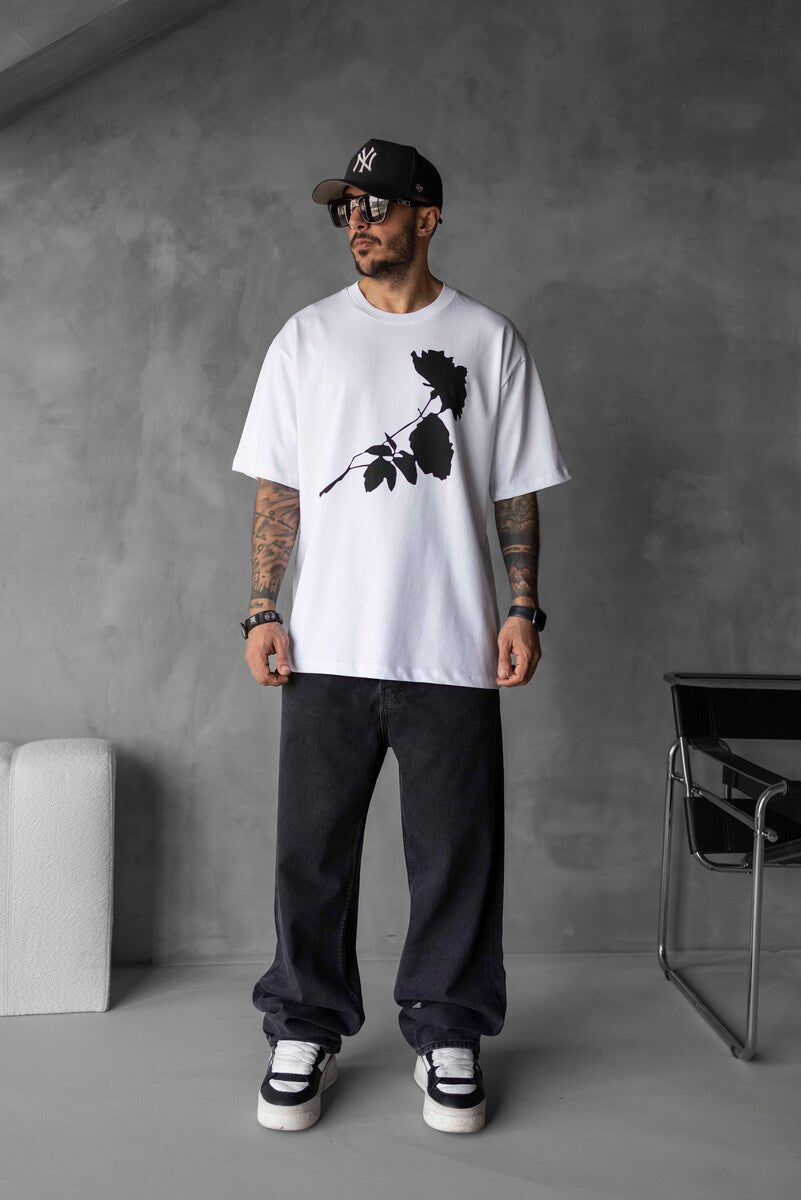 ROSE PRINTED T-SHIRT WHITE 1768