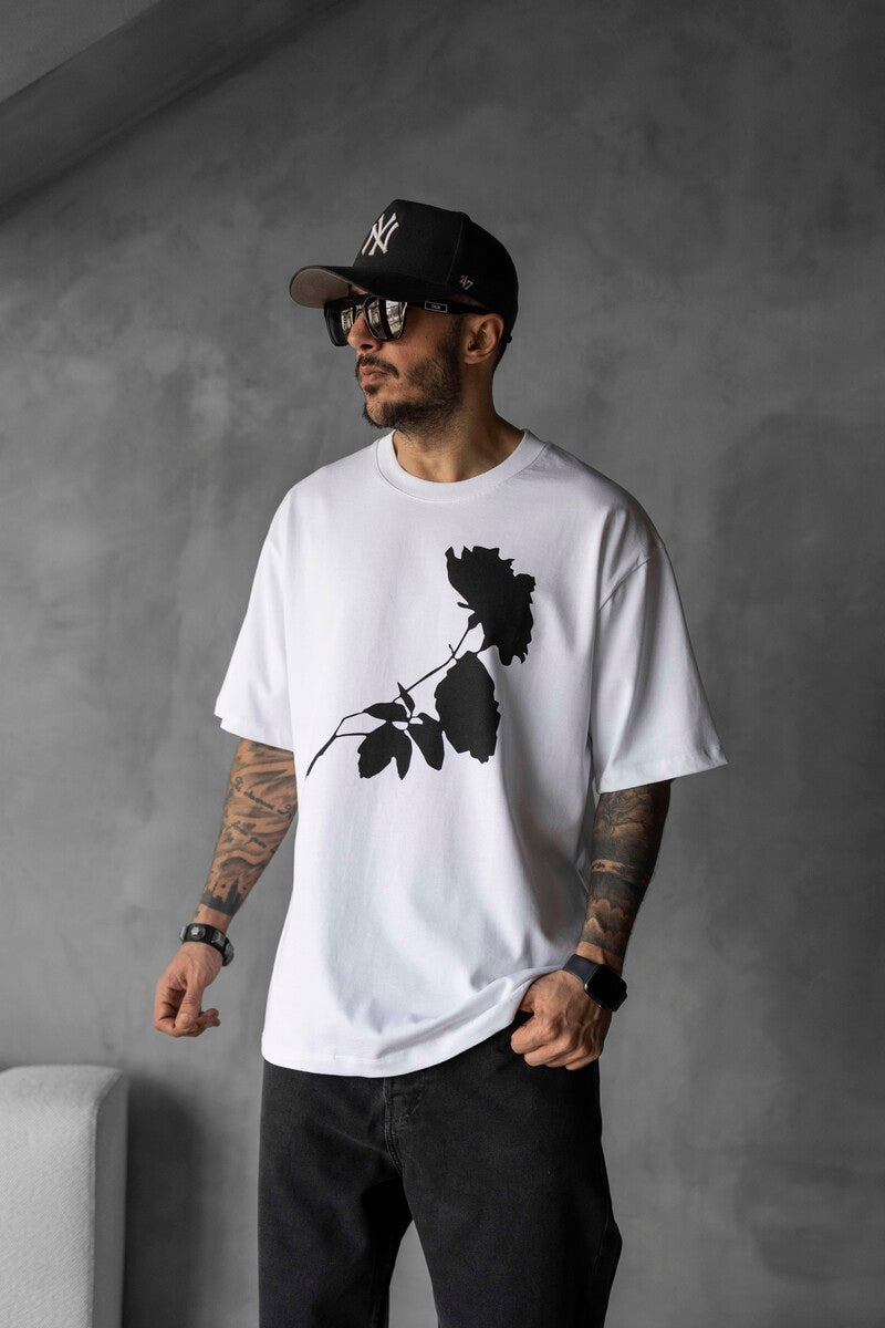 ROSE PRINTED T-SHIRT WHITE 1768