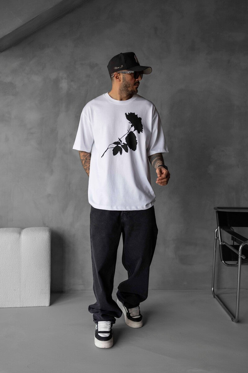 ROSE PRINTED T-SHIRT WHITE 1768