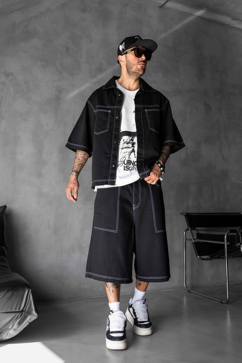 Shirts & Shorts Black 17189-91