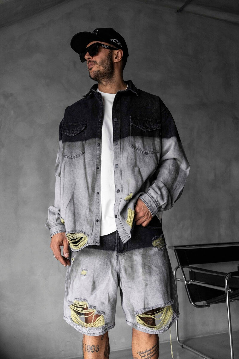 Denim Shirts Gray 17134-35