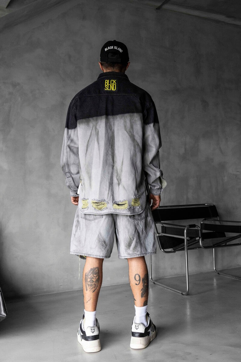 Denim Shirts Gray 17134-35