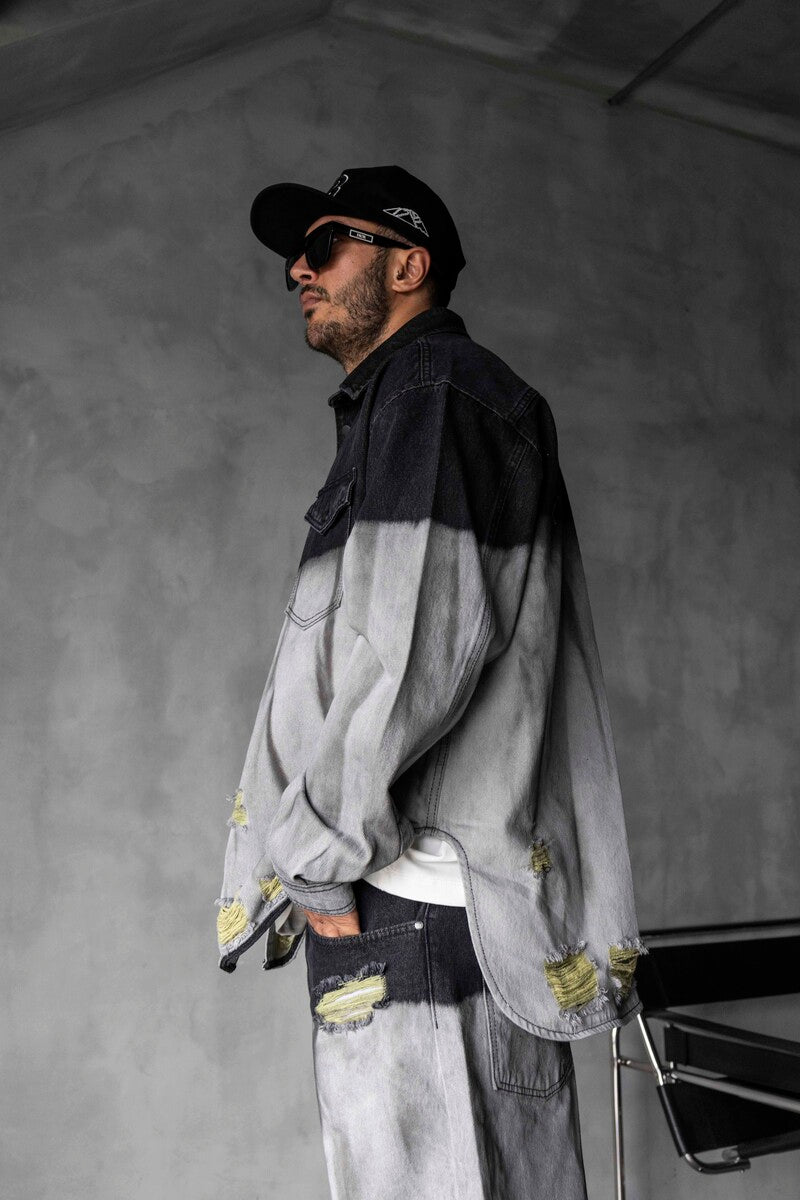 Denim Shirts Gray 17134-35