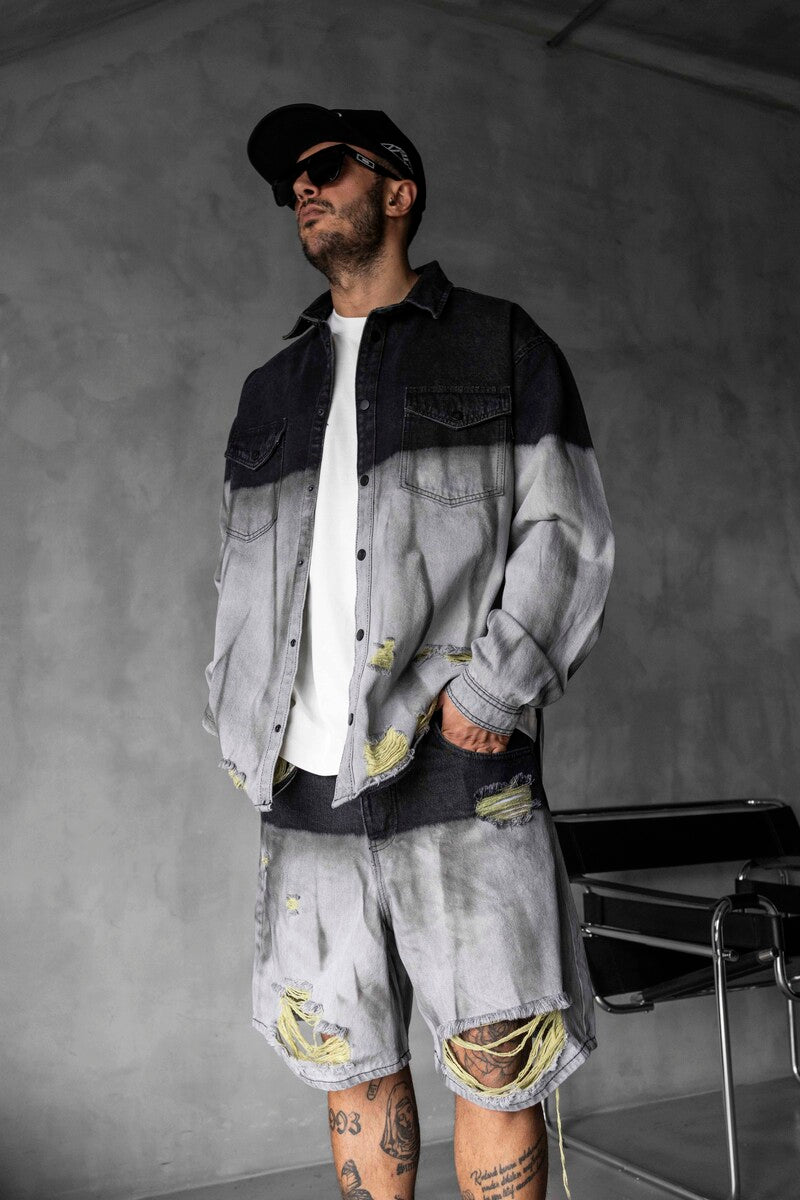 Denim Shirts Gray 17134-35