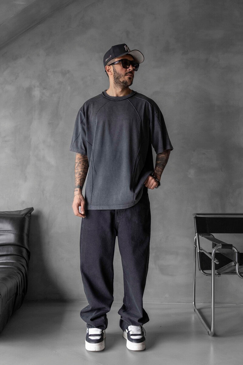 WASHED T-SHIRT BLACK 1726