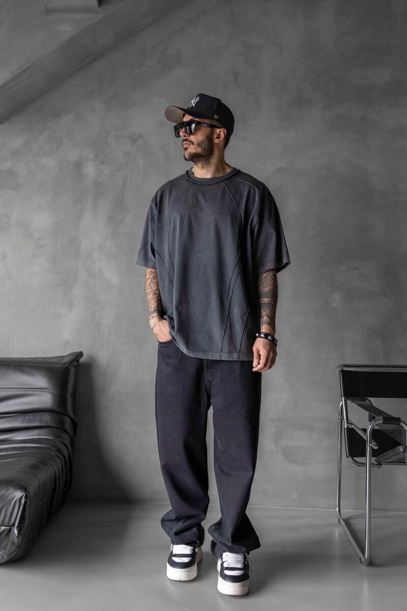 WASHED T-SHIRT BLACK 1726